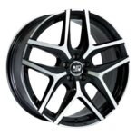 W19325004T56 MSW 40 GLOSS BLACK FULL POLISHED 9x19" 5x130 ET45