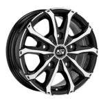 W19328005T56 MSW 48 VAN GLOSS BLACK FULL POLISHED 7x17" 5x118 ET68