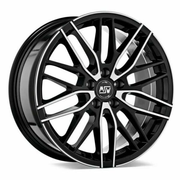 W19283500T56 MSW 72 GLOSS BLACK FULL POLISHED 7x17" 5x100 ET35