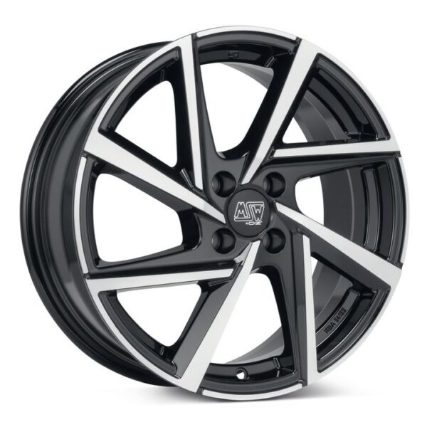 W19384501T56 MSW 80-4 GLOSS BLACK FULL POLISHED 6x15" 4x100 ET40