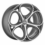 W19374006T26 MSW 82 MATT GUN METAL FULL POLISHED 8x18" 5x108 ET50