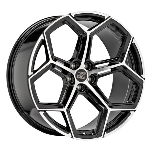 W1948400156 MSW 53 GLOSS BLACK FULL POLISHED 10,5x21" 5x112 ET19